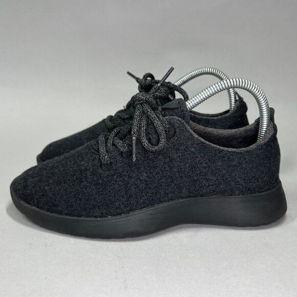 Allbirds Women's Size 7 Black Wool Runners Running Shoes - Picture 4 of 10